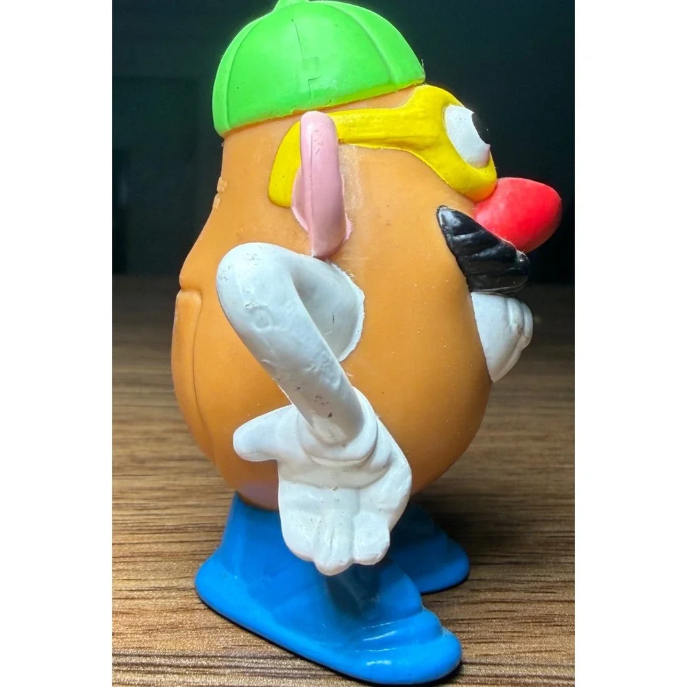 Hasbro Mr. Potato Head Vintage 2000 Green Hat Blue Shoes Figure 2.5